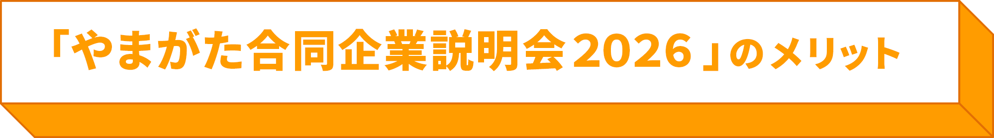 「やまがた合同企業説明会２０２６」のメリット